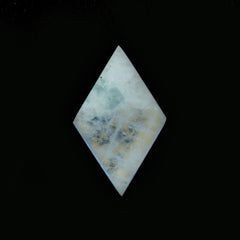 RAINBOW MOONSTONE TABLE TOP FACETED KITE SHAPE CAB (VERY CLOUDY)(SOME BLACK SPOT) 16.00X10.00 MM 3.51 Cts.