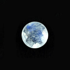 RAINBOW MOONSTONE CHECKER BRIOLETTE ROUND (SEMI CLOUDY) 6.00X6.00 MM 0.74 Cts.