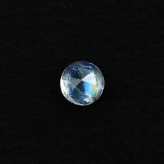 RAINBOW MOONSTONE ROSE CUT ROUND CAB (SEMI CLOUDY)(NICE BLUE SHINE) 3.00X3.00 MM 0.10 Cts.