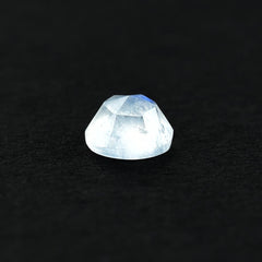 RAINBOW MOONSTONE ROSE CUT ROUND CAB (SEMI CLOUDY)(NICE BLUE SHINE) 3.00X3.00 MM 0.10 Cts.