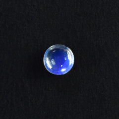 RAINBOW MOONSTONE PLAIN ROUND CAB (CLEAN)(VSI) 5.00X5.00 MM 0.43 Cts.