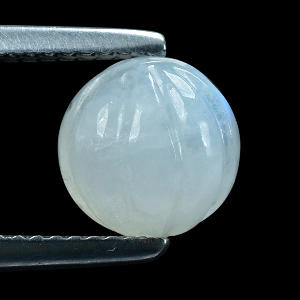 RAINBOW MOONSTONE MELON SHAPE (CLOUDY) 8.00X8.00 MM 3.66 Cts.