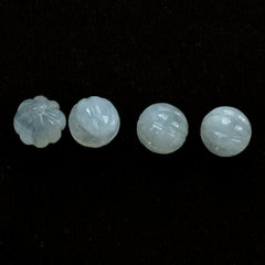 RAINBOW MOONSTONE MELON SHAPE (CLOUDY) 8.00X8.00 MM 3.66 Cts.