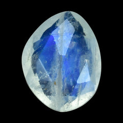 RAINBOW MOONSTONE ROSE CUT BRIOLETTE TUMBLE (SEMI CLOUDY) 10.50X8.00 MM 2.35 Cts.