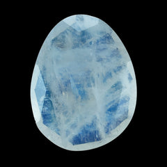 RAINBOW MOONSTONE ROSE CUT BACK IRREGULAR PEAR (CLOUDY) 26.00X22.00 MM 12.40 Cts.