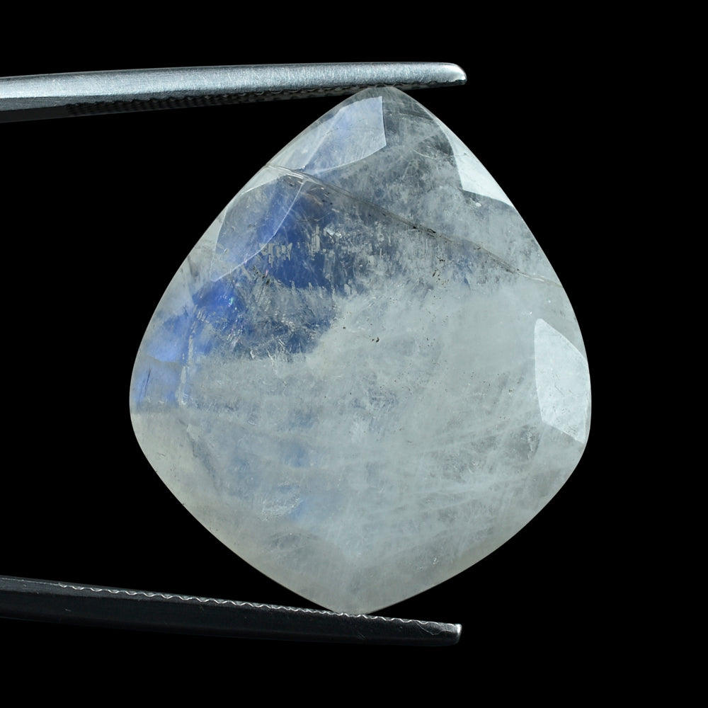 RAINBOW MOONSTONE BOTH SIDE TABLE CUT KITE SHAPE (CLOUDY) 26.00X22.00 MM 17.05 Cts.