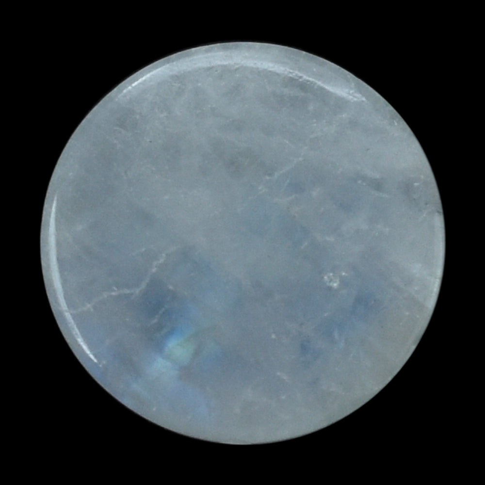 RAINBOW MOONSTONE (CLOUDY) PLAIN ROUND CAB 10.00X10.00 MM 3.41 Cts.