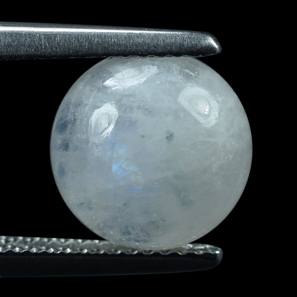 RAINBOW MOONSTONE (CLOUDY) PLAIN ROUND CAB 10.00X10.00 MM 3.41 Cts.