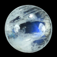 RAINBOW MOONSTONE (SEMI-CLOUDY) PLAIN ROUND CAB 8.00X8.00 MM 1.76 Cts.