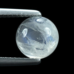 RAINBOW MOONSTONE (SEMI-CLOUDY) PLAIN ROUND CAB 8.00X8.00 MM 1.76 Cts.