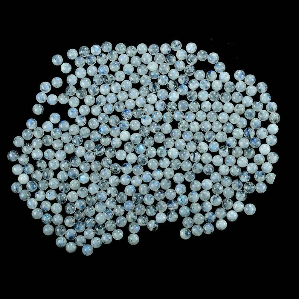 RAINBOW MOONSTONE (CLOUDY) PLAIN ROUND CAB 8.00X8.00 MM 1.90 Cts.