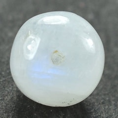 RAINBOW MOONSTONE PLAIN ROUND BEADS (HALF DRILL) (CLOUDY) 7.00X7.00 MM 4.58 Cts.