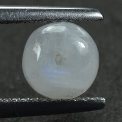 RAINBOW MOONSTONE PLAIN ROUND BEADS (HALF DRILL) (CLOUDY) 7.00X7.00 MM 4.58 Cts.