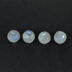 RAINBOW MOONSTONE PLAIN ROUND BEADS (HALF DRILL) (CLOUDY) 7.00X7.00 MM 4.58 Cts.