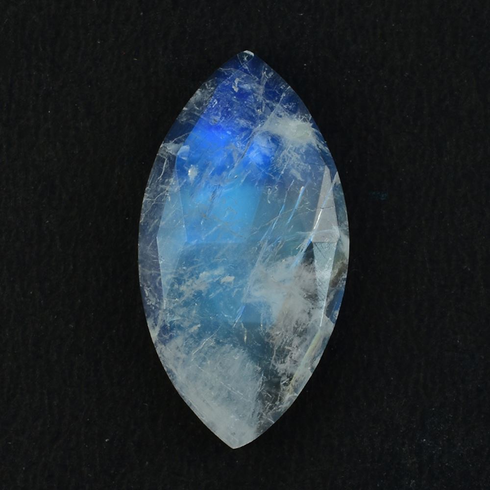 RAINBOW MOONSTONE ROSE CUT MARQUISE CAB (SEMI CLOUDY) 23.00X12.00 MM 7.18 Cts.