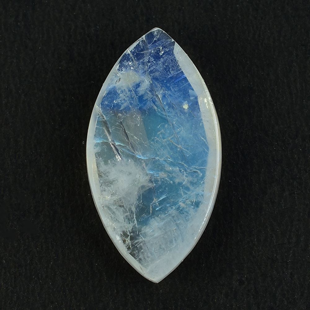 RAINBOW MOONSTONE ROSE CUT MARQUISE CAB (SEMI CLOUDY) 23.00X12.00 MM 7.18 Cts.