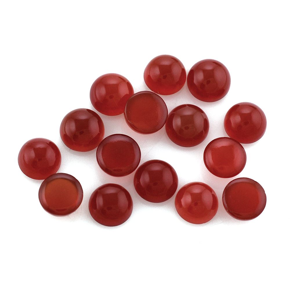 RED ONYX ROUND CAB 6MM 0.92 Cts.