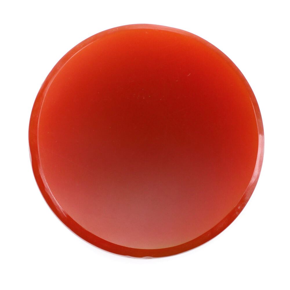 RED ONYX CHECKER ROUND CAB 18MM 8.88 Cts.