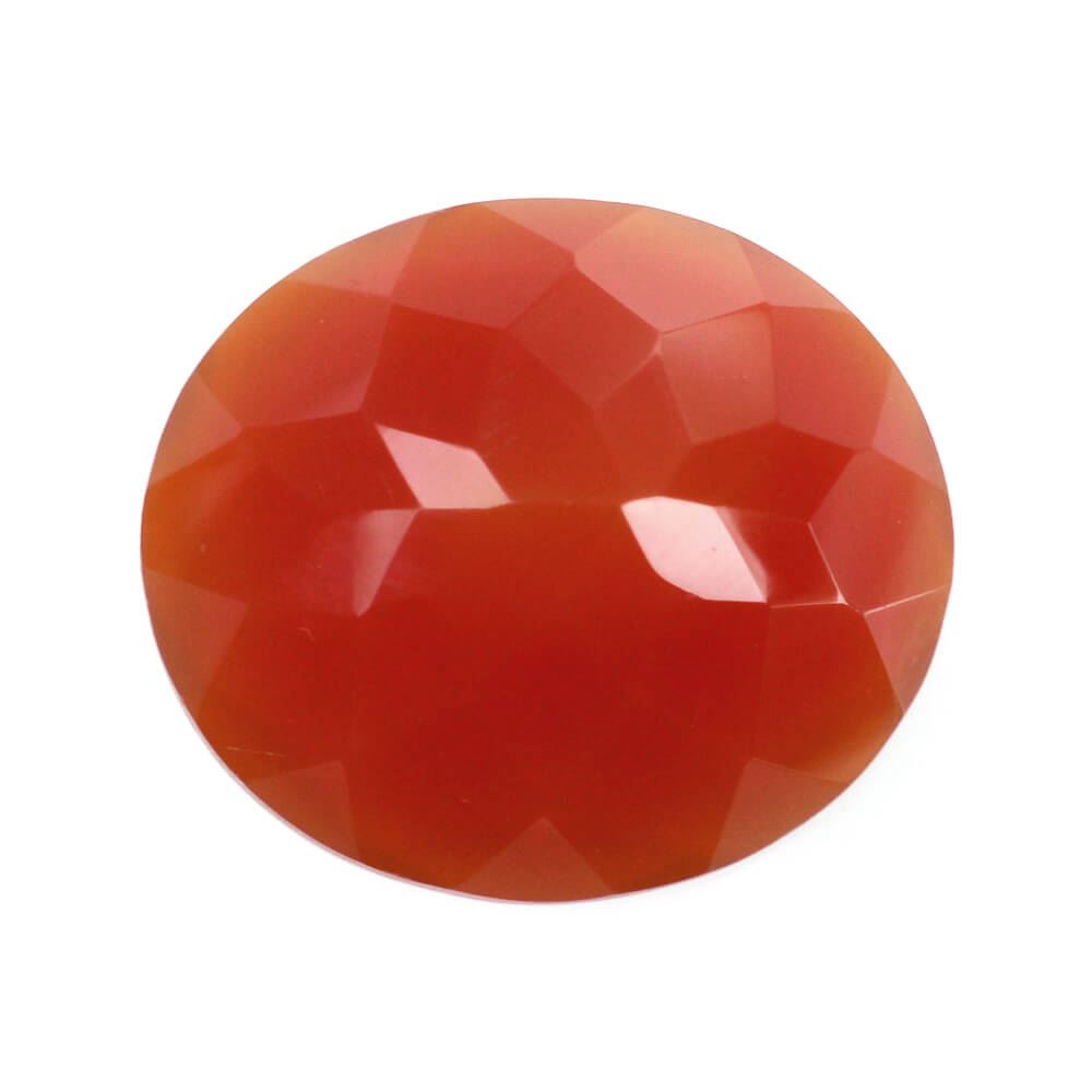 RED ONYX CUT OVAL 16X14MM 9.91 Cts.