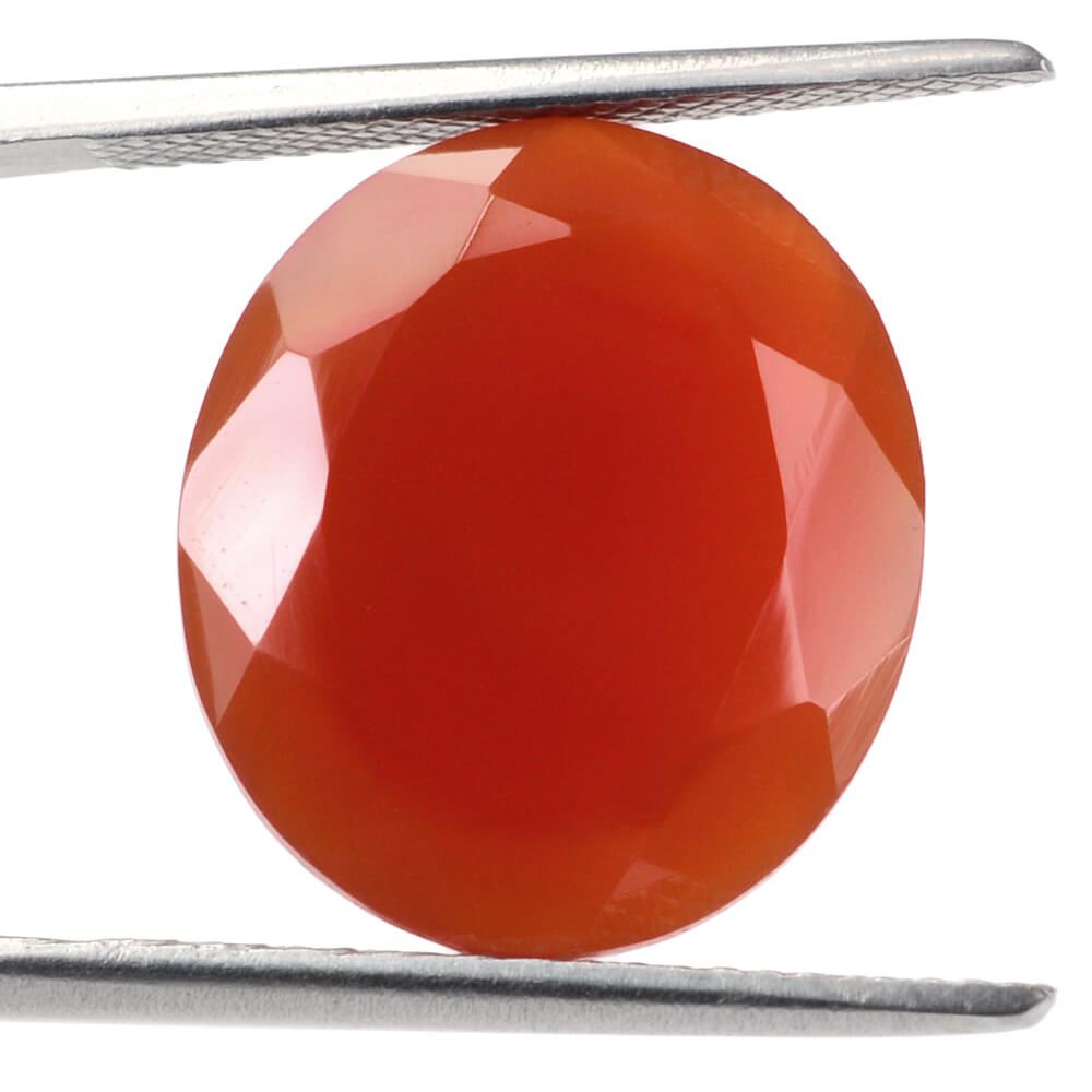 RED ONYX CUT OVAL 16X14MM 9.91 Cts.