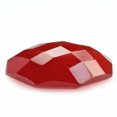 RED ONYX CHECKER OCTAGON CAB 15MM 6.36 Cts.