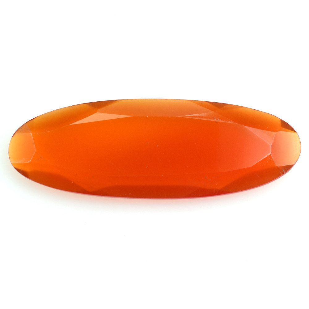 RED ONYX BOTH SIDE TABLE OVAL 28.50X10MM 8.02 Cts.