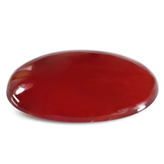 RED ONYX PLAIN OVAL CAB 20X15MM 9.30 Cts.