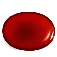 RED ONYX PLAIN OVAL CAB 20X15MM 9.30 Cts.