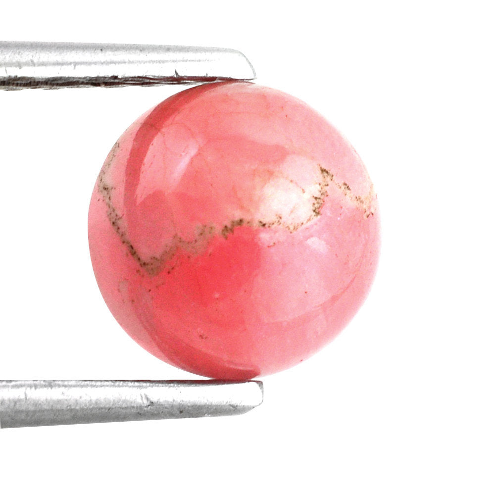 RHODOCHROSITE ROUND CAB (PINKISH RED) 8MM 2.41 Cts.