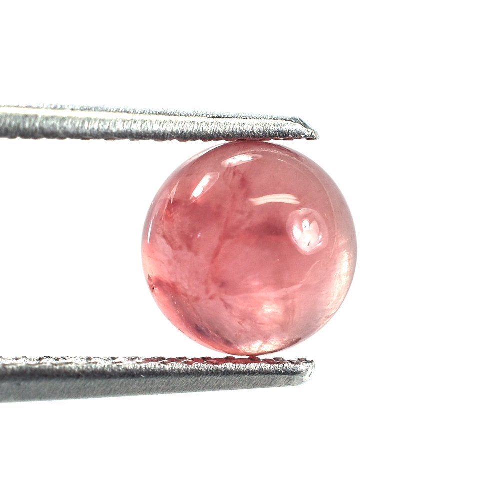 RHODOCHROSITE PLAIN ROUND CAB (CLEAN) 7.00MM 1.85 Cts.