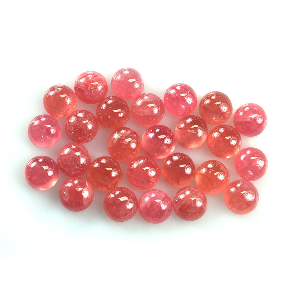 RHODOCHROSITE PLAIN ROUND CAB (CLEAN) 7.00MM 1.85 Cts.