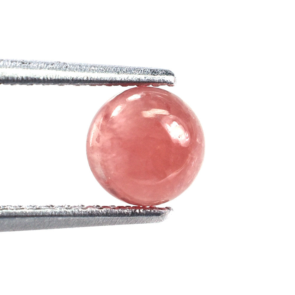 RHODOCHROSITE PLAIN ROUND CAB (CLEAN) 6.00MM 1.16 Cts.