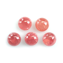 RHODOCHROSITE PLAIN ROUND CAB (CLEAN) 6.00MM 1.16 Cts.