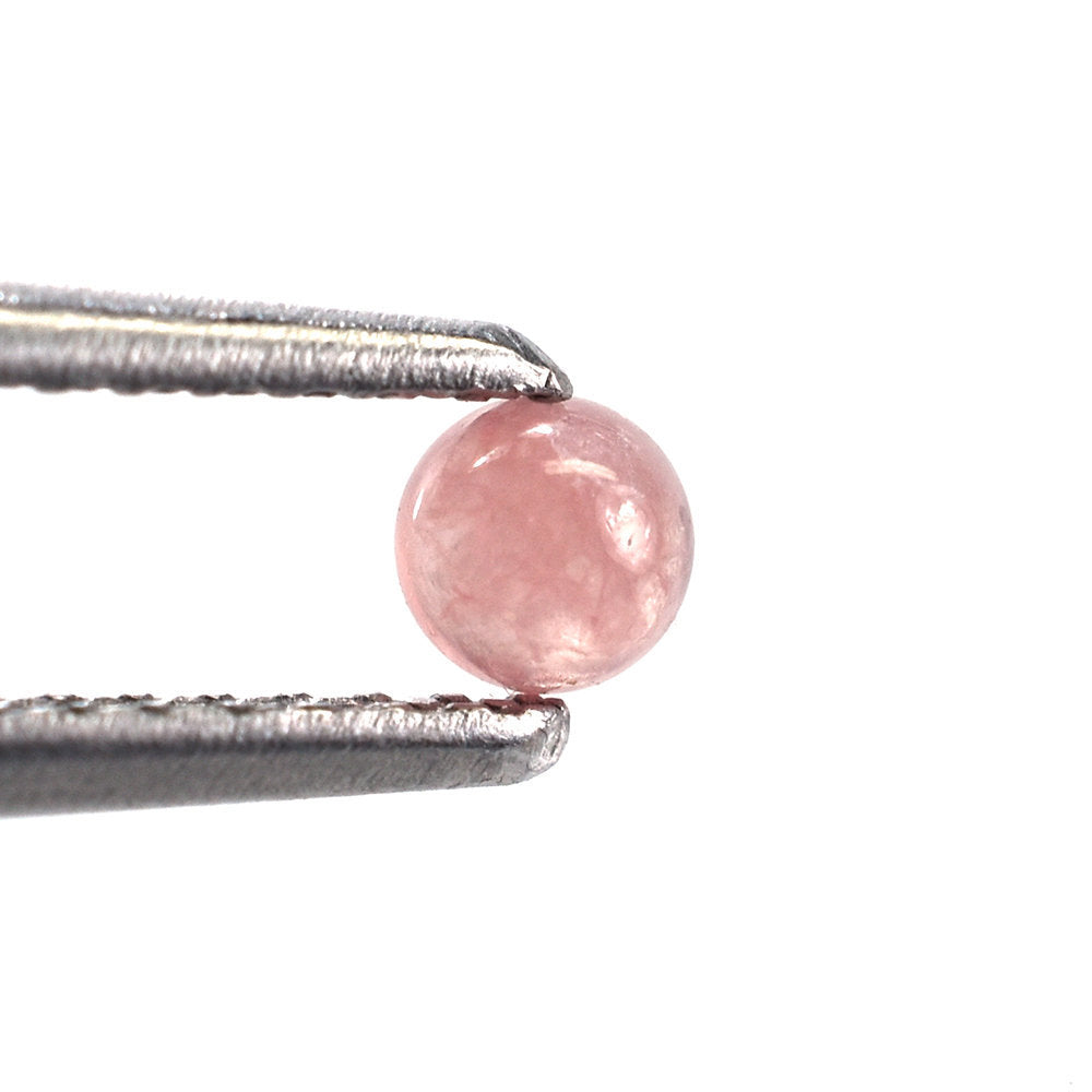 RHODOCHROSITE PLAIN ROUND CAB (CLEAN) 3.00MM 0.15 Cts.