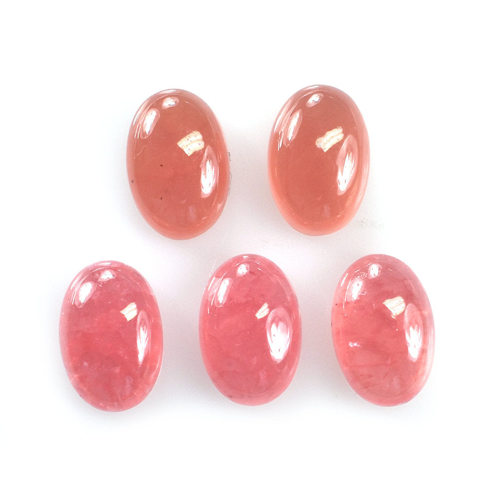 RHODOCHROSITE PLAIN OVAL CAB (CLEAN) 9X6MM 1.88 Cts.