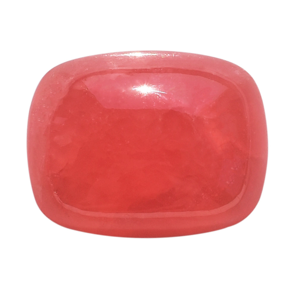 RHODOCHROSITE PLAIN CUSHION CAB (OPAQUE) 18.00X14.00 MM 15.23 Cts.