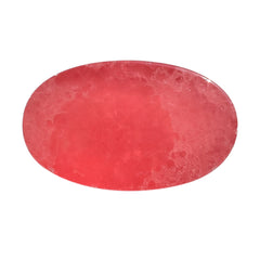 RHODOCHROSITE PLAIN OVAL CAB (OPAQUE) 23.00X14.00-21.00X13.00 MM 20.64 Cts.