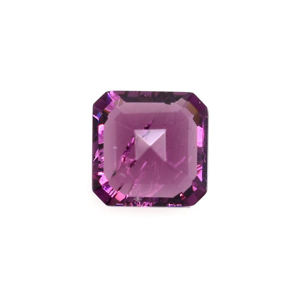 RHODOLITE STEP CUT OCTAGON (HI) 6X6MM 1.23 Cts.