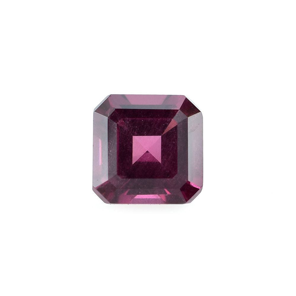 RHODOLITE STEP CUT OCTAGON (MILKY/HI) 6X6MM 1.32 Cts.