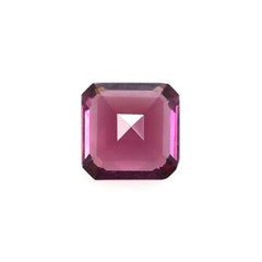 RHODOLITE STEP CUT OCTAGON (MILKY/HI) 6X6MM 1.32 Cts.