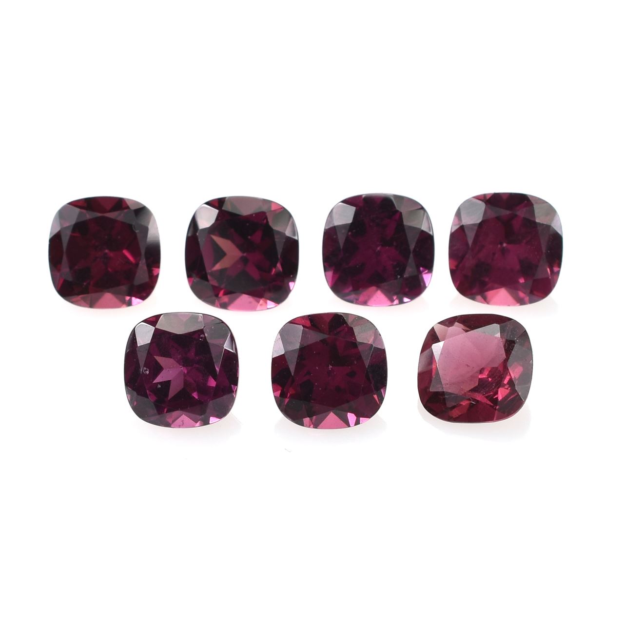 RHODOLITE CUT CUSHION CUT (REDDISH/ PURPLE)(SI) 6.00X6.00 MM 1.21 Cts.