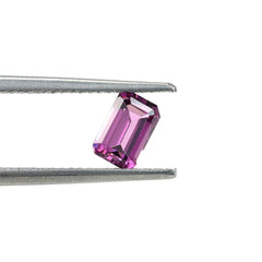 RHODOLITE STEP CUT OCTAGON (PURPLE LIGHT)(CLEAN) 6.00X4.00 MM 0.75 Cts.