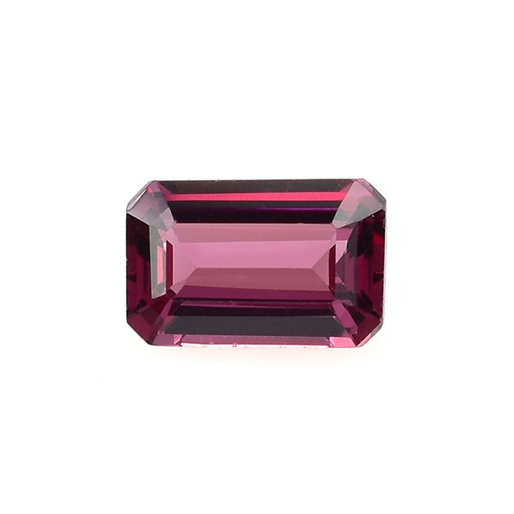 RHODOLITE STEP CUT OCTAGON (REDISH PURPLE DARK)(CLEAN) 6.00X4.00 MM 0.75 Cts.