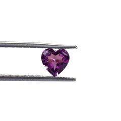 RHODOLITE CUT HEART (REDDISH PURPLE LITE)(CLEAN) 7.00X7.00 MM 1.73 Cts.