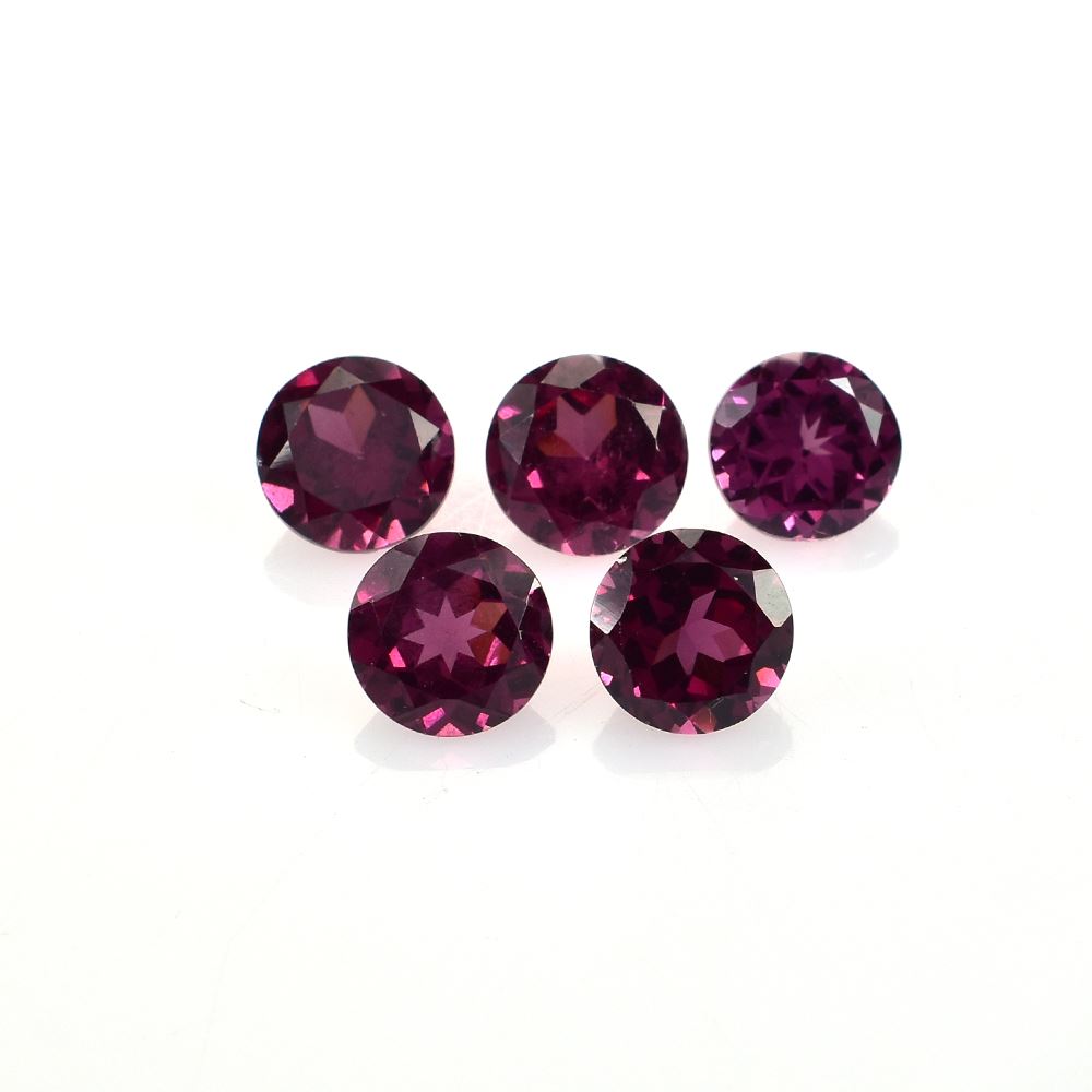 RHODOLITE CUT ROUND (REDDISH PURPLE MEDIUM)(CLEAN) 6.00X6.00 MM 1.13 Cts.