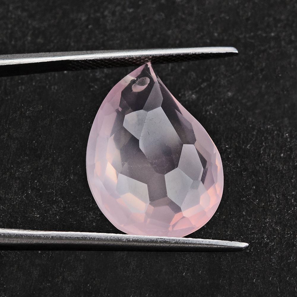 ROSE QUARTZ BOTH SIDE TABLE CUT MANGO SHAPE 20X14MM 12.08 Cts.