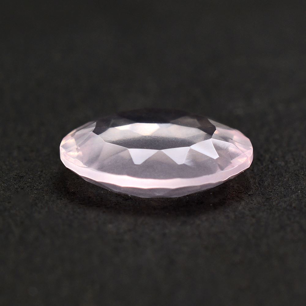 ROSE QUARTZ CONCAVE ROUND FLAT COIN 12MM 3.80 Cts.