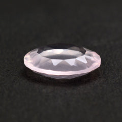 ROSE QUARTZ CONCAVE ROUND FLAT COIN 12MM 3.80 Cts.