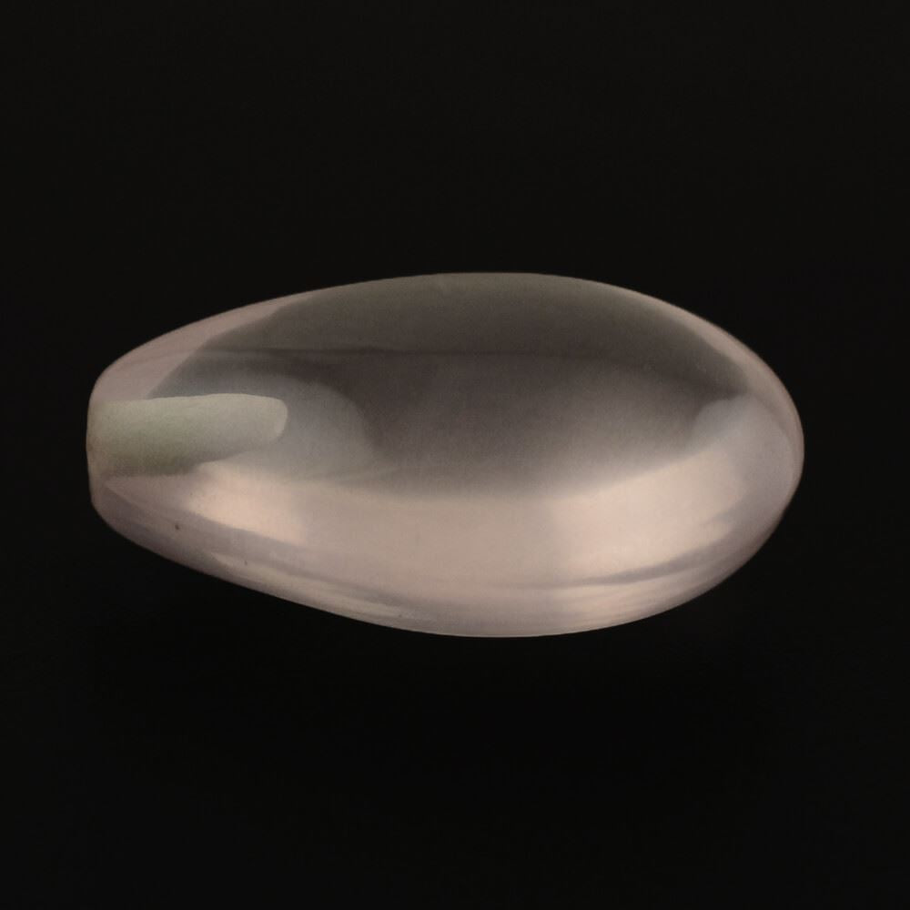 ROSE QUARTZ LENTIL PEAR TRANSPARENT NICE 12X8MM 3.16 Cts.