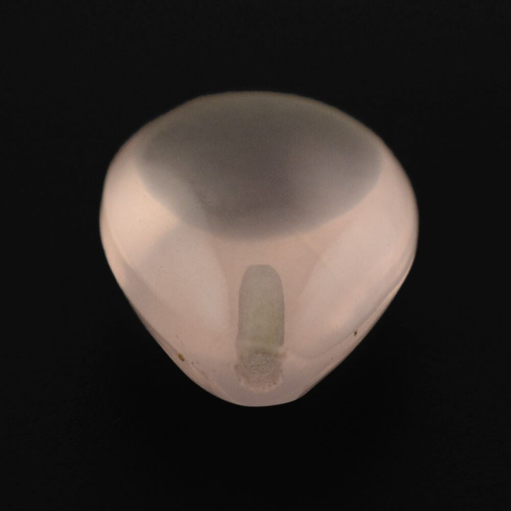 ROSE QUARTZ LENTIL PEAR TRANSPARENT NICE 12X8MM 3.16 Cts.